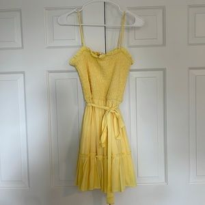 Yellow Mini Dress Size Medium